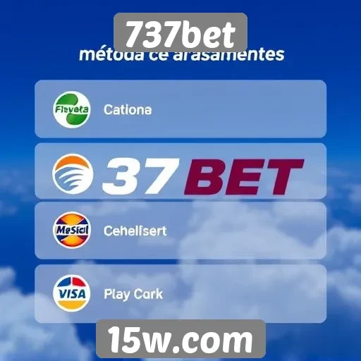 Métodos de pagamento disponíveis na 737bet